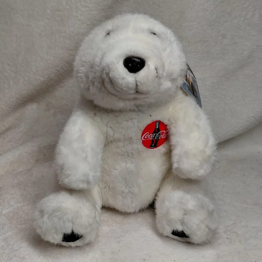 Vintage 1993 Coca-Cola Christmas Polar Bear Plush 7